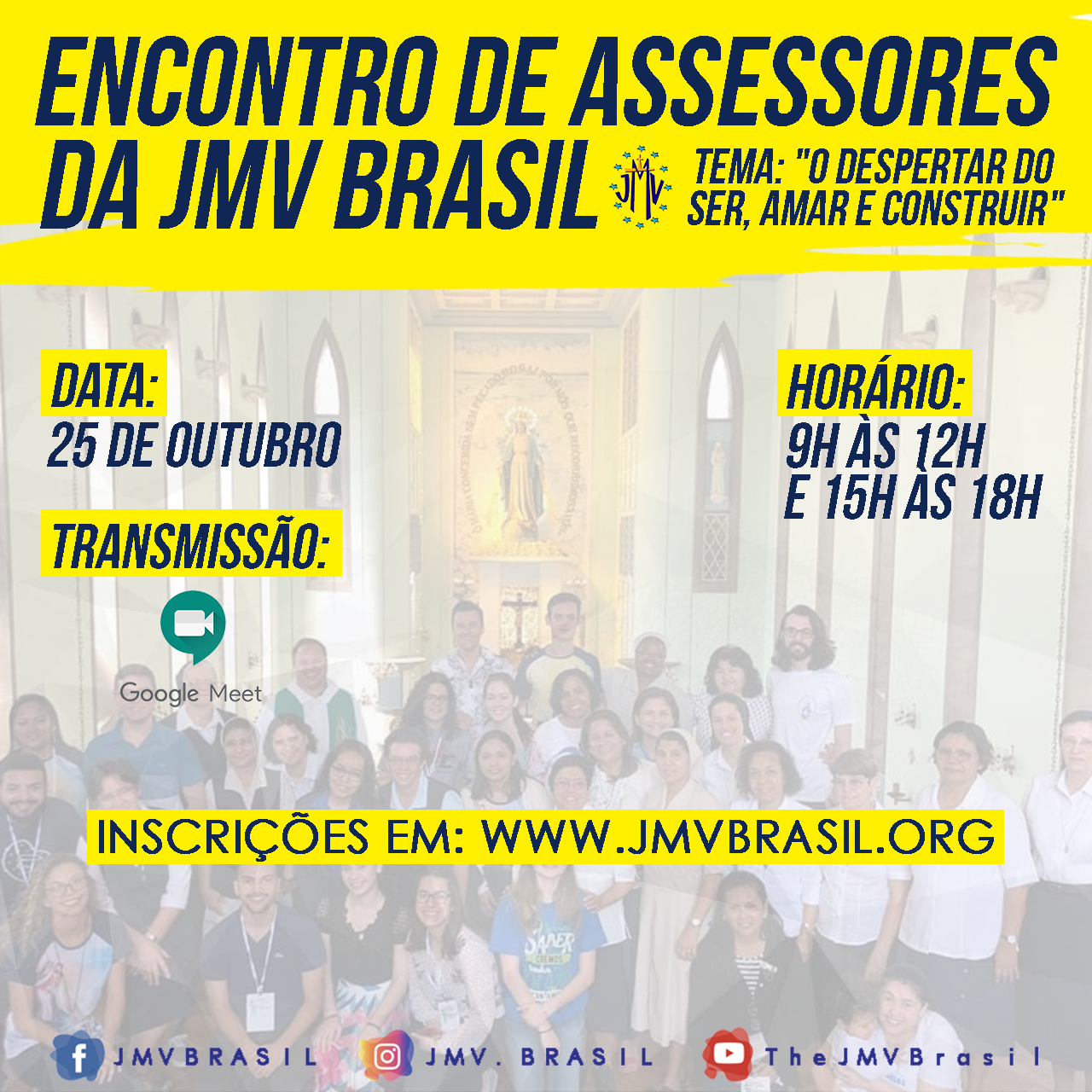 III Encontro de Assessores da JMV Brasil | Inscreva-se aqui!