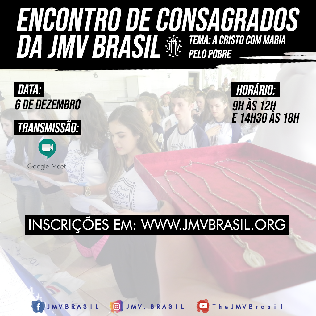 Encontro de Consagrados da JMV Brasil | Inscreva-se aqui!