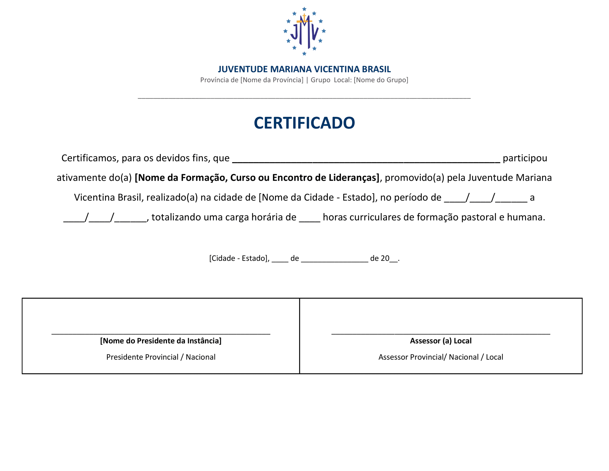 Certificado de Participação